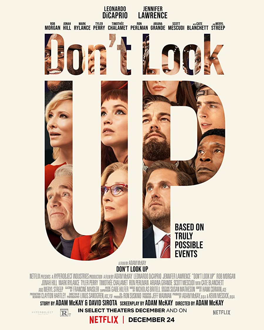دانلود فیلم Don’t Look Up 2021 بالا رو نگاه نکن با دوبله فارسی و زیرنویس فارسی چسبیده