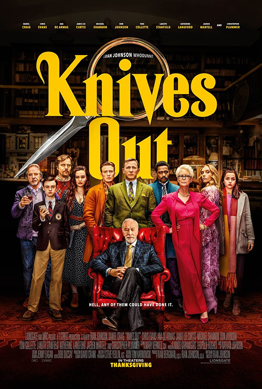 دانلود فیلم Knives Out 2019 چاقوکشی با دوبله فارسی