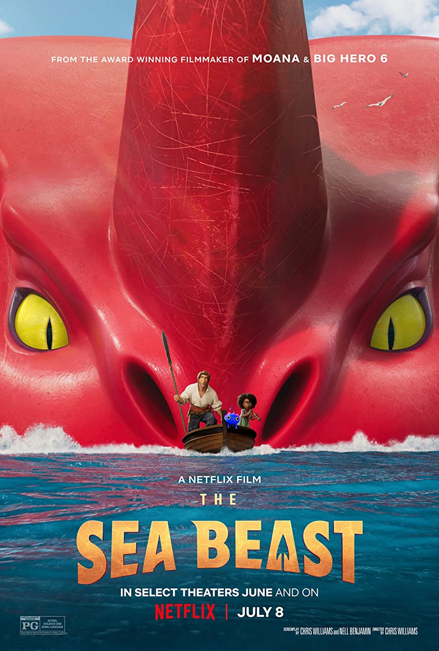 دانلود انیمیشن The Sea Beast 2022 هیولای دریا با دوبله فارسی و زیرنویس فارسی چسبیده