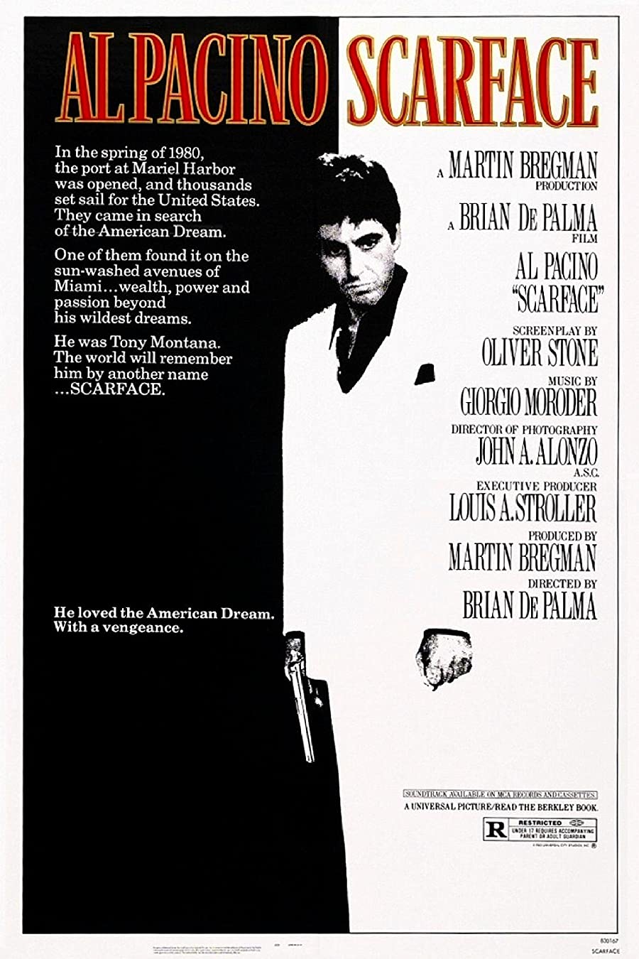 دانلود فیلم Scarface 1983 صورت زخمی با زیرنویس فارسی چسبیده