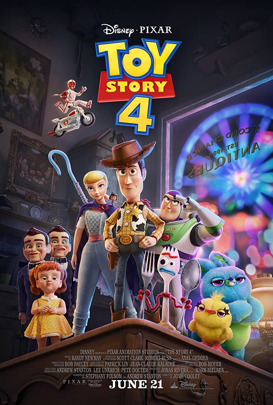 دانلود انیمیشن Toy Story 4 2019 اسباب بازی 4 با دوبله فارسی و زیرنویس فارسی چسبیده